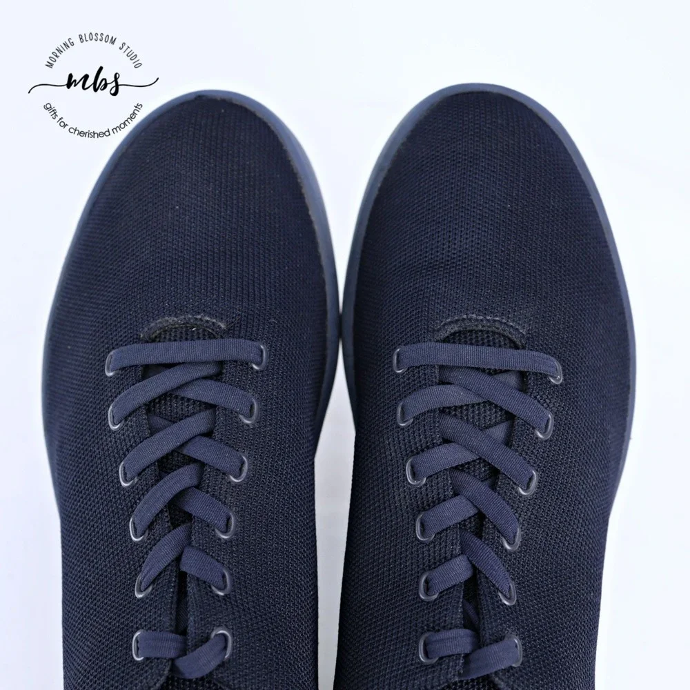Atoms Model R40 Casual‎ Breathable Knit Sneakers Blue Men 11.75 Women 13.25